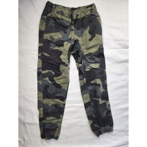 Amplify BOYS CAMO JOGGER PANTS (8)  PRINTED GREEN ELASTIC WAIST